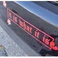 thumbnail image 2 of Es lo que es JDM - Adhesivo de vinilo troquelado para coche, para parabrisas trasero, pancarta, accesorios de decoración exterior del coche, 2 of 5