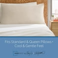 thumbnail image 2 of Mainstays by Becky G. & Alejandra Satin Pillowcase, Standard/Queen, Beige, 2 of 6