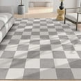 thumbnail image 1 of Well Woven Apollo Flatwoven Modern Squares Beige 9'10" x 13' Area Rug, 1 of 6