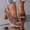 Brown, variant on Ankle Heels Platform Heeled Sandals Chunky Block Elastic Slingback Open Toe Ankle Strappy Heels Black 7(39)