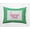 Bright Green, variant on 16" x 16" Simply Daisy Joyeux Noel Ticking Polyester Accent Pillow, Bright Green Qty 1