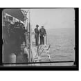 thumbnail image 2 of Historic Framed Print, Admiral Schley leaving U.S.S. Brooklyn on Captain Cook's departure for Puerto Rico, 1898, 17-7/8" x 21-7/8", 2 of 9