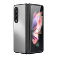thumbnail image 2 of Nalacover Slim Case for Samsung Galaxy Z Fold4, Stainless Steel Metal + Silicone/TPU Full Coverage Lens Protection Shockproof Case, Military Grade Drop Resistant Slim Case for Galaxy Z Fold4, Silver, 2 of 6