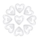 thumbnail image 5 of 5pcs del corazón del doble de la espuma en forma de bola decoraciones colgantes para la ceremonia de compromiso de la boda Día de la Madre (blanco), 5 of 5