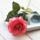 thumbnail image 2 of Flores Artificiales De La Margarita De Rose Del Látex Del Real De 20 Cabezas Para Casarse Rosa, 2 of 9