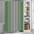 thumbnail image 3 of Ombre Dark Green Gray Fabric Shower Curtain Gradient Color Washable Shower Curtains for Bathroom, Waterproof Bath Curtain with Hooks Home Decor 72x72in, 3 of 8