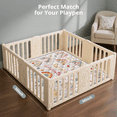 thumbnail image 6 of Baby Play Mat, Caveen Thicken Soft Cotton Baby Playmats, Foldable Anti-Slip Floor Crawling Playmat Playpen Mat for Infants and Toddlers, 50"x50", 6 of 8