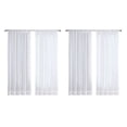 thumbnail image 1 of 4 Pcs Rideaux en Tulle Blanc Super Doux pour Salon Voile Moderne en Chiffon Uni, 1 of 10