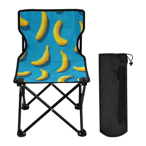 Folding Chair Camping Chair For Camping Picnicking Outdoor Beach and Travel Simple Bananas Pattern