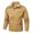 Khaki, variant on Vedolay Men's Jacket Casual Jacket for Men Ripped Classic Jacket Green,2XL