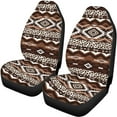thumbnail image 5 of KUIFORTI Fashion Aztec Car Seat Cover 4 PCS ,Car Front Seats and Rear Bench Cove Universal Vehicle Seats Cushion Pad Mat Automotive Interior Protection Accessories, 5 of 7