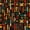 Tribal 04, variant on Manfei African Tribal Twin Bedding, Exotic Style Bedding Comforter Set, Multicolor, Black Reversible 7pcs