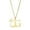 Gold G, variant on Women Stainless Steel Personalized Hip Hop Custom Name Laterally Hollow Flower Pattern Carved Initial 26 Alphabet Capital Letter Necklace D