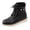 Black, variant on Rokment Retro Platform Chunky Combat Boots for Women Casual Studded Leather Lace up Motorcycle Riding Ankle Booties with Side Zipper Fall Winter