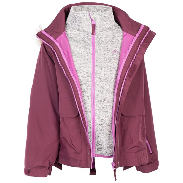 Trespass - Chaqueta Outshine 3 en 1 de TP50 para Niños/Niñas (Higo) Trespass UTTP5870_fig