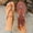 #0184-Brown, variant on Women's Crystal Embellished Thong Sandals, Adjustable Elastic Ankle Strap, Plus Size Glamorous Summer Footwear Gift