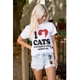 thumbnail image 4 of I Love Cats People Annoy Me Funny Pet Women's Plus Size Graphic Tee Brisco Brands 5X, 4 of 5