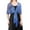 Blue, variant on Women's Fashion Solid Color Shawl Scarf with Shiny Metal Buckle Detail for Elegant Style Gold One Size