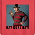 thumbnail image 2 of Nightmare on Elm Street - Hay Gurl Hay - Women's Lightweight French Terry Pullover, 2 of 5