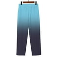 thumbnail image 6 of ManxiVoo Women Linen Wide Leg Pants Loose Fit Breathable Comfort Casual Trousers for Everyday Style L Size Blue, 6 of 9