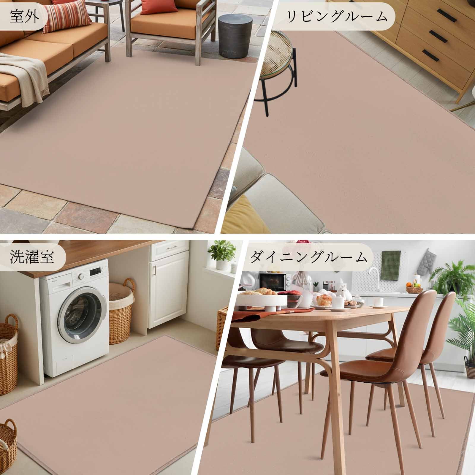 Brown 3x5 Area Rugs, Farmhouse Solid Brown Color Modern Art Non-Skid Rubber Backing Large Rectangle Rugs - Living Room Bedroom Home Office, Indoor Floor Mat Carpets Washable Rug