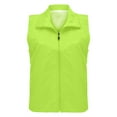 thumbnail image 2 of Bovemsi Women's Tanks & Camis Vest Lapel Sleeveless Pockets Zipper Placket Mesh Outdoor Color Fit Work Waistcoat Camisoles for Under Clothes, 2 of 5