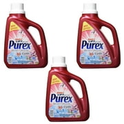 Liquid Laundry Detergent with Crystals Fragrance, Fresh Cherry Blossom, 2.03 Liters (Pack Of 3) By Purex