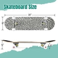 thumbnail image 2 of 31'' Complete Skateboard 7 Layer Canadian Maple Double Kick Deck Skateboards Elephant skin Skate Board for Beginner Adult Gifts, 2 of 5