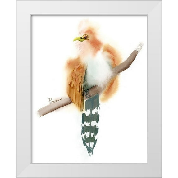 Shefranov, Olga 15x18 White Modern Wood Framed Museum Art Print Titled - Stripe Tail