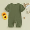 thumbnail image 3 of Bagilaanoe Newborn Baby Boy One-pieces Short Sleeve Jumpsuit 3M 6M 9M 12M Infant Romper Casual Clothing, 3 of 8