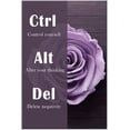thumbnail image 5 of Inspirational Canvas Painting Ctrl Alt Del Word Motivational Wall Art Entrepreneur Quotes Poster Prints Wall Pictures for Home Living Room Home Decor Office Framed Ready to Hang [12''''W X 18''''H], 5 of 5