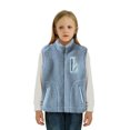 thumbnail image 3 of ANINEO Kids Girls Boys Winter Sleeveless Solid Color Zipper Warm Coat Jacket Warm Clothes, 3 of 5
