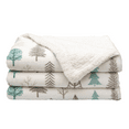 thumbnail image 4 of Great Bay Home Cozy Plush / Sherpa Reversible Throw Blanket, King, Winter Forest, 4 of 5