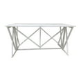 thumbnail image 2 of Contemporary Home Living Rectangular Flip Top Bar Table - 70.75" - White, 2 of 9
