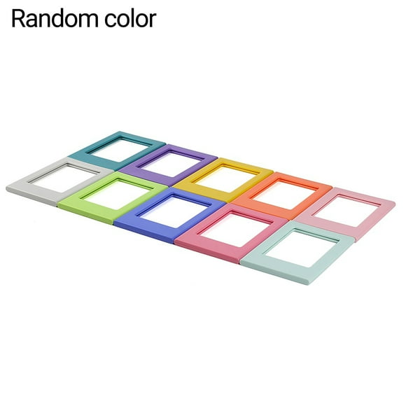 Flmtop 5Pcs 3Inch Magnetic Photo Frame DIY Assembly Picture Holder Decor for Instax