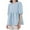 Light Blue, variant on Women's Plus Size Peplum Tops Short Sleeve Loose Blouse Ruffle Asymmetrical Hem Shirts