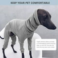 thumbnail image 5 of UOSIA Italian Greyhound Sweater Elastic Comfortable Cold Weather Dog Coat Whippet Pajamas Jumpsuit, 5 of 6