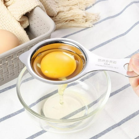 

DA BOOM Egg Separator Egg Yolk White Filter Food Grade Egg Divider Stainless Steel Egg Sieve Kitchen Gadget Cooking/Baker Tool Egg Extractor