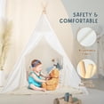 thumbnail image 4 of Carpa en forma de tipi Wilwolfer Kids para niñas o niños con funda de transporte, 4 of 7