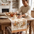 thumbnail image 6 of Halloween Sale Clearance!Fall Decorations for Home, Thanksgiving Flag Fall Pumpkin Maple Leaf Kitchen Party Tablecloth, 6 of 7
