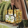ZIATUBLE Sunflower Frog Sewing Machine Bag Case Butterfly Sewing