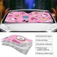 thumbnail image 3 of Hello Kitty Car Windshield Sunshades, Front Windshield Sun Shade, Hardened Sun Visor Shield Cover, Foldable Reflector For Car Truck Suv, Keeps Your Vehicle Cool, 3 of 8