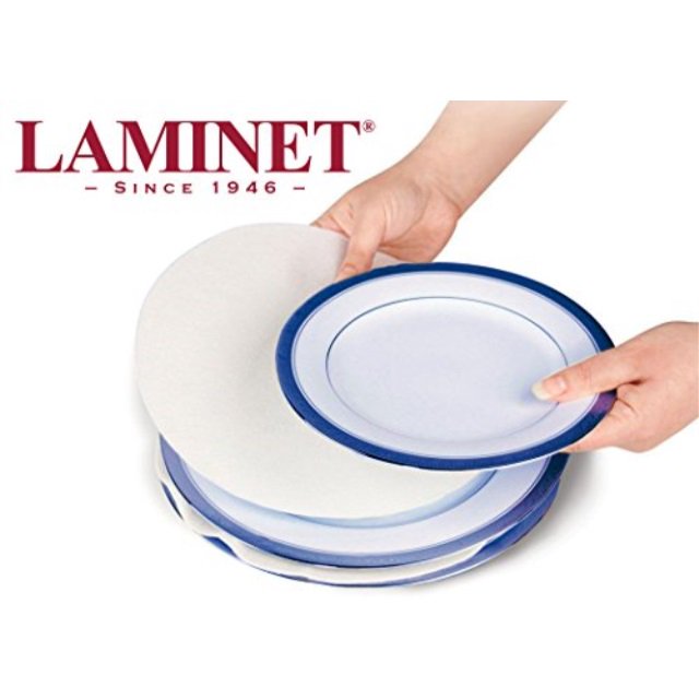 White Felt Plate Dividers Set of 48 Includes 12 10" Diameter