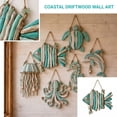 thumbnail image 5 of Coastal Wooden Whale Wall Decor with Jute Rope, Nautical Wall Art for Living Room, Valentine's Day Gift for Her 1 Piece, 5 of 9