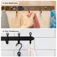 thumbnail image 7 of Unique Bargains Stainless Steel Wall Mounted Coat Rack Hooks for Hanging Silver 3 Hooks, 7 of 7
