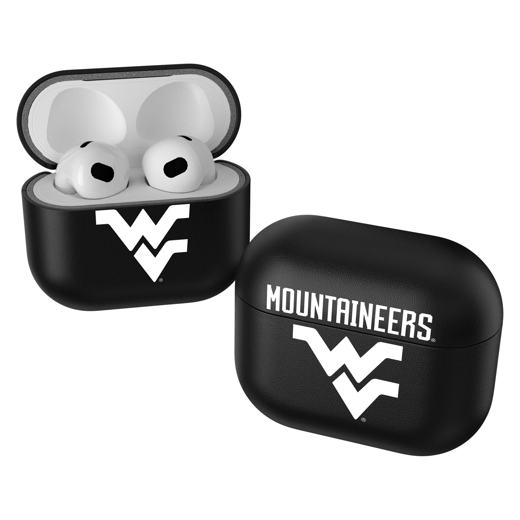 Keyscaper Black West Virginia Mountaineers Insignia AirPods 3rd Gen Case Cover
