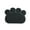 Black, variant on LILIANG Pet Feeding Mat Paw Shape Dog Cat Puppy Kitten Food Dish Bowl Placemat Non-Slip Cat Litter Mat