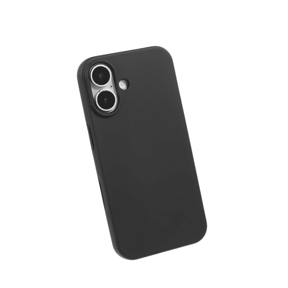 Qixxronics for iPhone 17 Silicone Case Shock-Absorbent Slim Protective Phone Cover (Black)