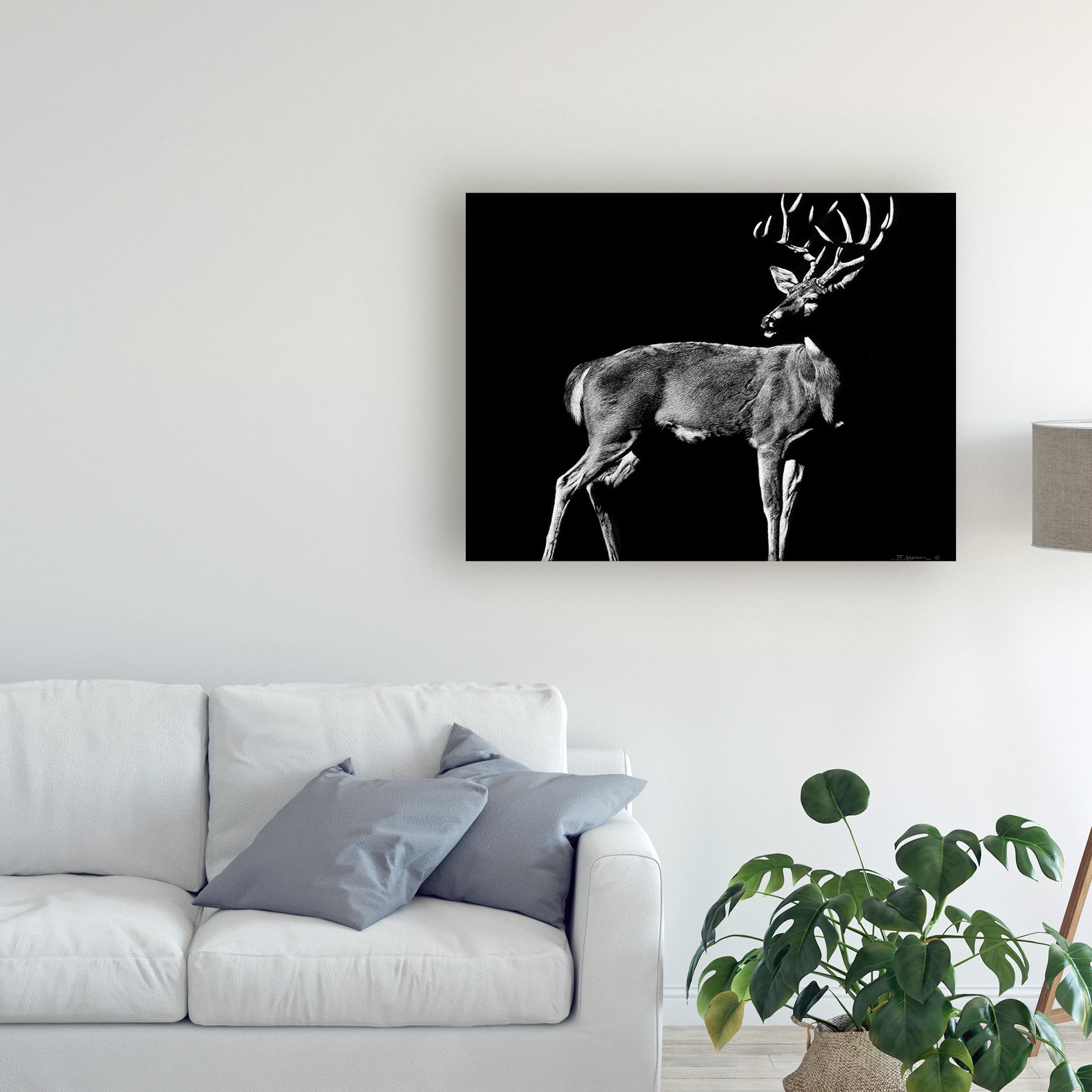 Trademark Fine Art 'The Prize Deer' Canvas Art by Julie Chapman