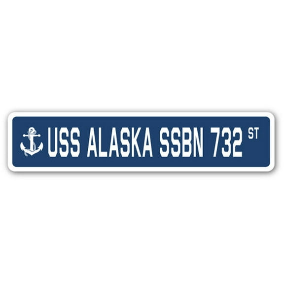 USS ALASKA SSBN 732 Street Sign us navy ship veteran sailor gift